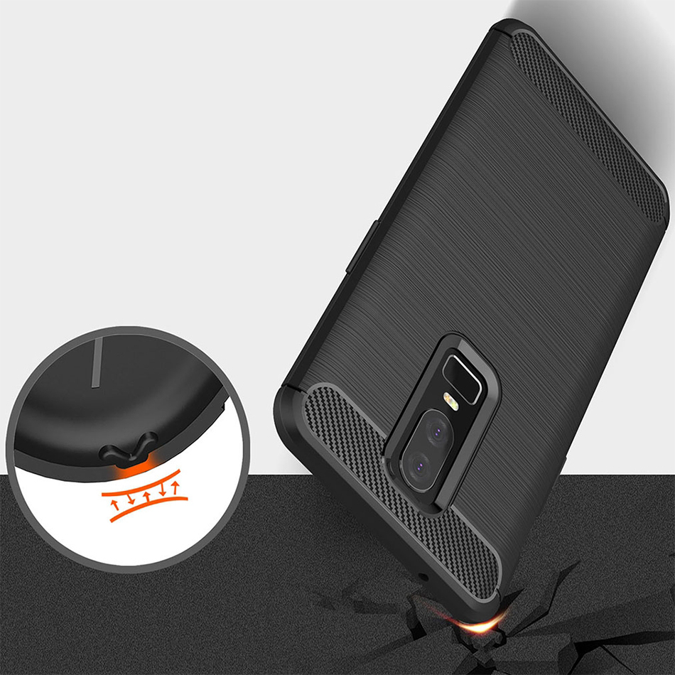 Flexi Slim Carbon Fibre Case for OnePlus 6 (Black)